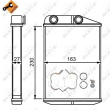 Heater Matrix NRF 54309 OE Ref 6448R0 NRF