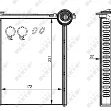 Heater Matrix NRF 54314 OE Ref 6448S4 NRF