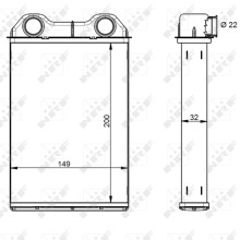 Heater Matrix NRF 54341 OE Ref 64111497527 NRF