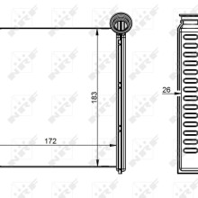 Heater Matrix NRF 54342 OE Ref 5Q0819031 NRF