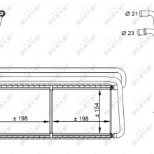 Heater Matrix NRF 54348 OE Ref 1772717 NRF