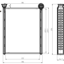 Heater Matrix NRF 54360 OE Ref 6448W8 NRF