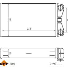 Heater Matrix NRF 54369 OE Ref 8E2820031 NRF