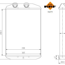 Heater Matrix NRF 54375 OE Ref 2711500Q0G NRF