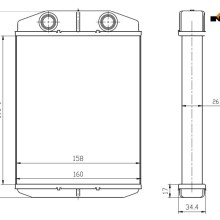 Heater Matrix NRF 54377 OE Ref 77366093 NRF