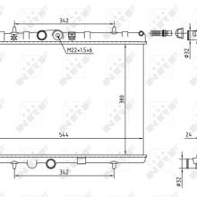 Engine Cooling Radiator NRF 58226A OE Ref 133089