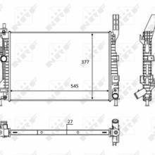 Engine Cooling Radiator NRF 58284 OE Ref 1703514