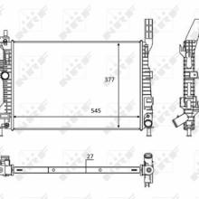 Engine Cooling Radiator NRF 58284 OE Ref 1703514 NRF