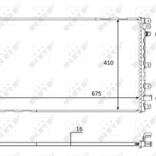 Traction Battery Radiator NRF 58569 OE Ref 1300324