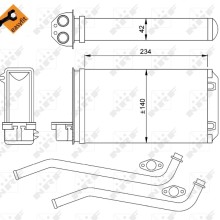 Heater Matrix NRF 58617 OE Ref 644851 NRF