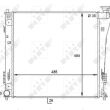 Engine Cooling Radiator NRF 59086 OE Ref 253103Z050