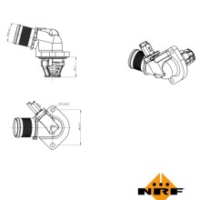 Coolant Thermostat NRF 725015 OE Ref 1336Z2 NRF