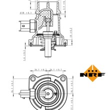 Coolant Thermostat NRF 725024 OE Ref 1338029 NRF