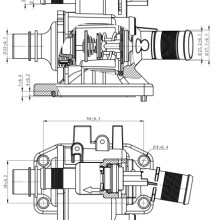 Coolant Thermostat NRF 725058 OE Ref 1148098 NRF