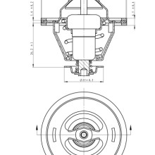 Coolant Thermostat NRF 725124 OE Ref 1049195092 NRF