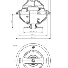 Coolant Thermostat NRF 725138 OE Ref 0055202371 NRF