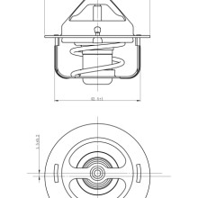 Coolant Thermostat NRF 725147 OE Ref 1338020 NRF