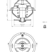 Coolant Thermostat NRF 725158 OE Ref 1538707 NRF