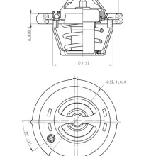 Coolant Thermostat NRF 725159 OE Ref 1007754 NRF