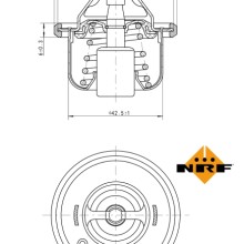 Coolant Thermostat NRF 725208 OE Ref 255002B000 NRF