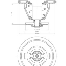 Coolant Thermostat NRF 725214 OE Ref 026121113 NRF