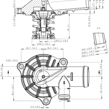 Coolant Thermostat NRF 725221 OE Ref 1338841 NRF