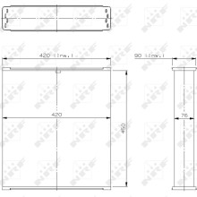 Radiator Core NRF 790 OE Ref G278201050010 NRF