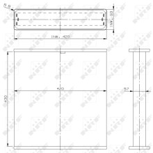 Radiator Core NRF 791 OE Ref G278202050010 NRF