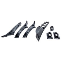 ZESTAW UCHWYTOW DRZWI PRZEDNICH Pour BMW 5 F10 F11 2009- CZARNY-7SZTUK NTY