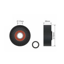 Galet enrouleur de courroie de distribution Pour BMW 3 (E36), 3 (E46)