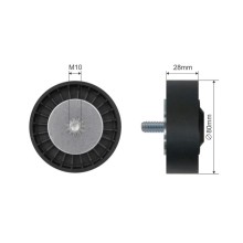 Galet enrouleur de courroie de distribution Pour BMW 1 (E81), 1 (E82)
