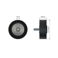 Galet enrouleur de courroie de distribution Pour BMW 5 (E60), 5 (E61)