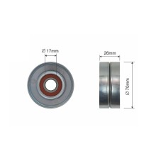 Auxiliary Tensioner Pulley NTY RNK-CH-008A OE Ref 04861630AA