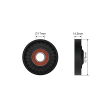 V-belt Tensioner Pulley NTY RNK-HD-020 OE Ref PQG100180
