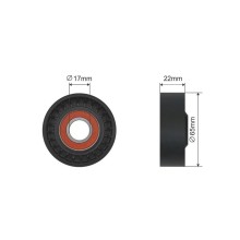 Auxiliary Tensioner Pulley NTY RNK-HY-003A OE Ref 252812A000