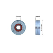 Auxiliary Tensioner Pulley NTY RNK-PL-012 OE Ref 1340268