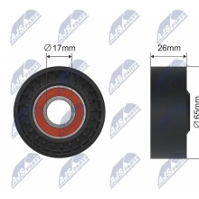 Auxiliary Tensioner Pulley NTY RNK-RE-001 OE Ref 1195500QAG NTY
