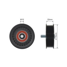 Galet enrouleur de courroie de distribution Pour VW LT II 28-46