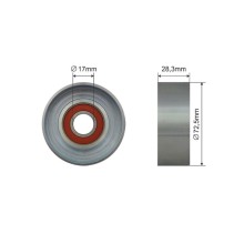 Galet enrouleur de courroie de distribution Pour MAZDA 3 BK 03-08