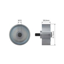 Auxiliary Idler Pulley NTY RRK-TY-004 OE Ref 884400K010