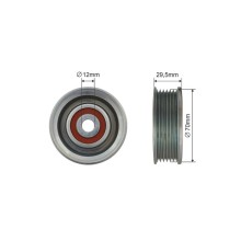 Auxiliary Idler Pulley NTY RRK-TY-007 OE Ref 1660450010