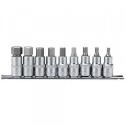 9PC 55MM HEX SOCKET BIT-1/2SD OE QUALITY DRA16307