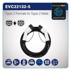 32AMP 1P2F TO 2M5M CABLE OE QUALITY EVC22132-5