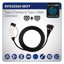 32AMP 3P2F TO 2M5M CABLE EXT CABLE OE QUALITY EVC22332-5EXT