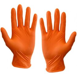ORANGE MICROTEX XL GLOVES OE QUALITY NG602FXL