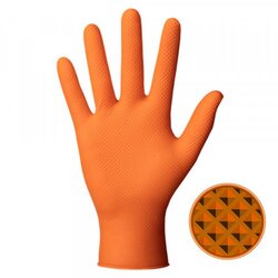 ORANGE SUPERGRIP GLOVES 50PC - XL OE QUALITY NG605FXL