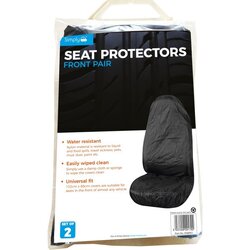 PAIR BLACK WATER RESISTANT SEAT PROTECTORS OE QUALITY RSBP01