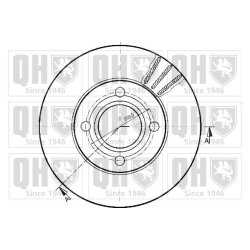 Brake Disc QUINTON HAZELL BDC3317 OE Ref 431615301A QUINTON HAZELL