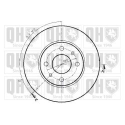 Brake Disc QUINTON HAZELL BDC3436 OE Ref 5961814 QUINTON HAZELL