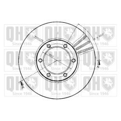 Brake Disc QUINTON HAZELL BDC3450 OE Ref 5000388057 QUINTON HAZELL